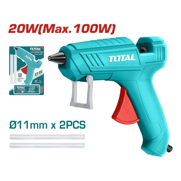 PISTOLA BARRA SILICON ELECTRICA TOTAL 100W UTT101116
