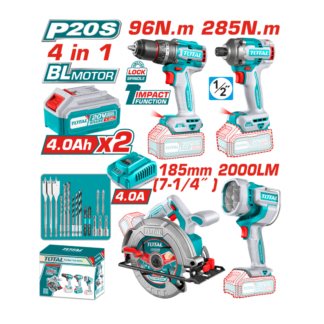 COMBO TALADRO + SIERRA 20V TOTAL UTOSLI241297P