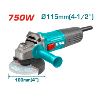 ESMERILADORA ANGULAR TOTAL 4 1/2 750W UTG10711556