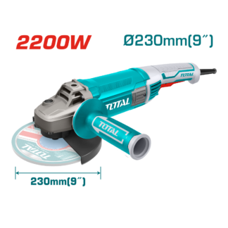 ESMERILADORA ANGULAR TOTAL 9″ 2200W UTG12223026