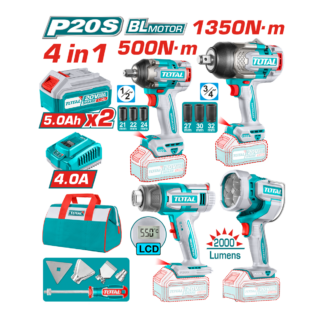 COMBO 2 PISTOLAS DE IMPACTO + PISTOLA CALOR + LINTERNA UTOSLI241293