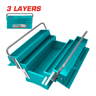 CAJA HERRAMIENTAS METAL TOTAL 40X20X19.5cm THT10702