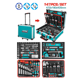 JUEGO HERRAMIENTAS TOTAL 147PCS THKTHP21476