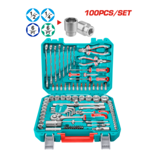 JUEGO HERRAMIENTAS TOTAL 100PCS THKTHP21006