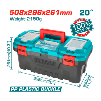 CAJA HERRAMIENTAS TOTAL PLÁSTICA 51X30X26 TPBX0201