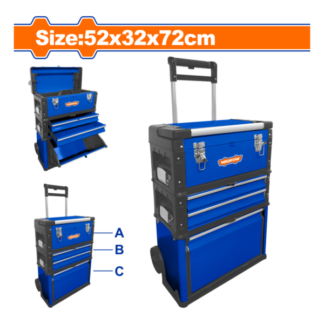 CAJA METAL P/HERRAMIENTAS WADFOW 52X32X72CM WTB6A72