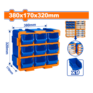 CAJA ORGANIZADORA WADFOW 9 PCS WTB8330