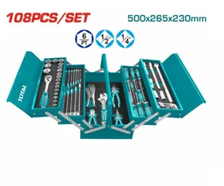 JUEGO HERRAMIENTAS TOTAL 108 PCS THTCS121081