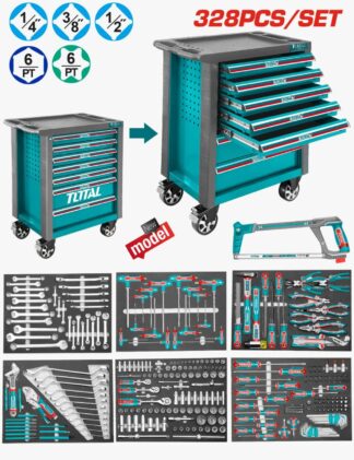 CARRO ORGANIZADOR TOTAL METAL 328PCS 7GAV THPTCS71621