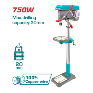 TALADRO PEDESTAL TOTAL 16V 5/8″ 750W UTDP207505