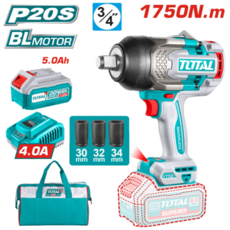 PISTOLA IMPACTO TOTAL 3/4 20V 1750NM UTIWLI20175 1BAT-CARG