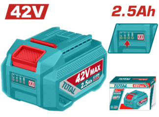 Batería litio TOTAL 42V 2.5Ah TFBLI42251
