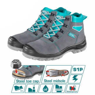 Zapato bota de seguridad TOTAL gris punta de acero TSP201S1P
