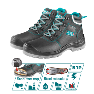 Zapato bota de seguridad TOTAL negro punta de acero TSP202S1P