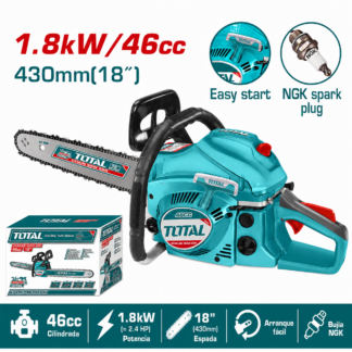 Motosierra TOTAL 45.8cc 18 Pulgadas 1.8kW
