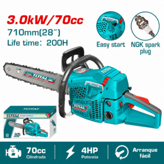 Motosierra TOTAL 70cc 28 Pulgadas 3.0kW